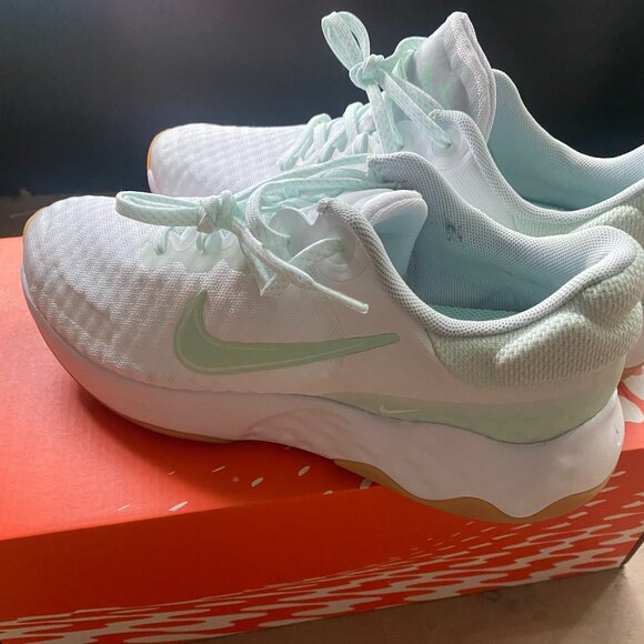 Nike Renew Running Shoes | Mint Green & White | Excellent Condition - Picture 3 of 4